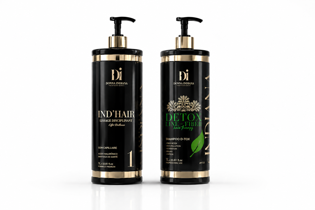 Kit IND'HAIR — Lissage + Shampoing Détox