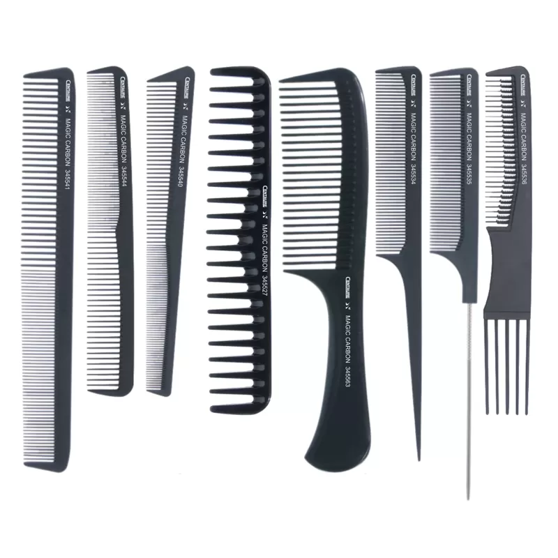 Trousse de 8 peignes carbone Centaure